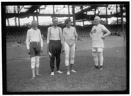 Group of men, Griffith Stadium, Washington, D.C.