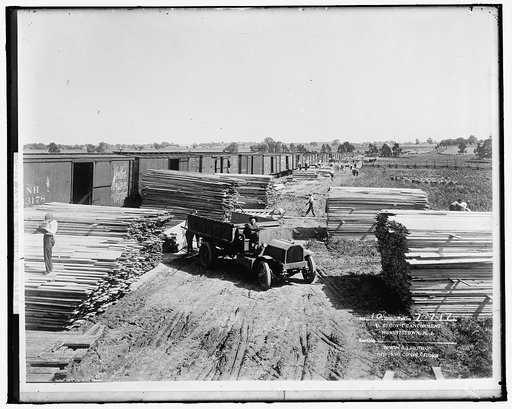 AMERICAN RAILWAY ASSOCIATION. RAILYARD. U.S. GOVERNMENT CANTONMENT, WRIGHTSTOWN, NEW JERSEY