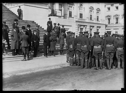 Military group at U.S. Capitol, Washington, D.C.