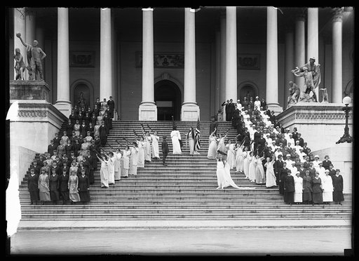 Pagent on steps of U.S. Capitol, Washington, D.C.