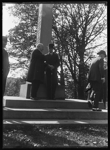 Edward, Prince of Wales, at an event at the Peace Cross at the National Cathedral during his 1924 tour of the United States