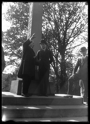 Edward, Prince of Wales, at an event at the Peace Cross at the National Cathedral during his 1924 tour of the United States