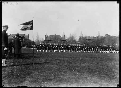 Midshipmen marching