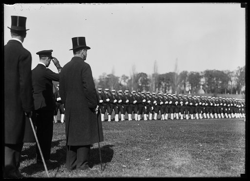 Midshipmen marching