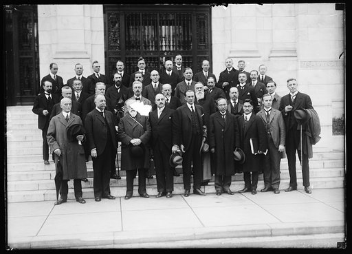 Group on steps of Pan American Union Building, Washington, D.C.
