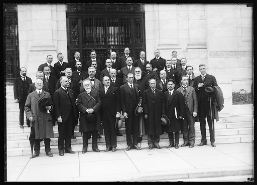 Group on steps of Pan American Union Building, Washington, D.C.