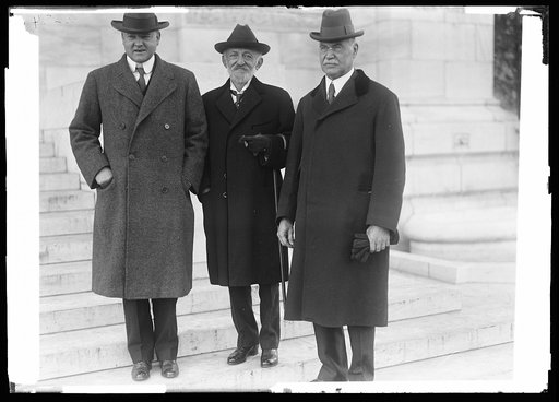 Group; Herbert Hoover, left