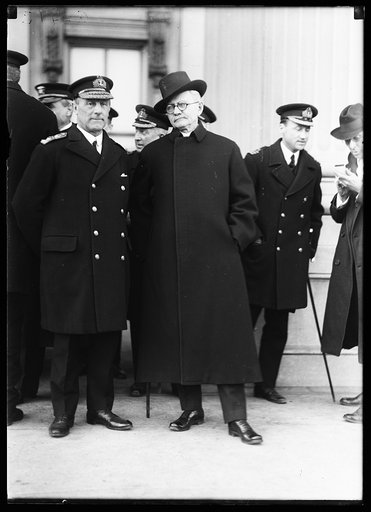 Thomas R. Marshall and group of Naval officers