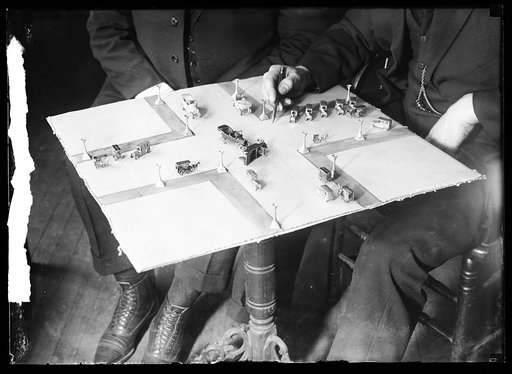 Automobile accident recreation with miniature cars?