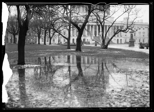 Standing water at U.S. Capitol, Washington, D.C.