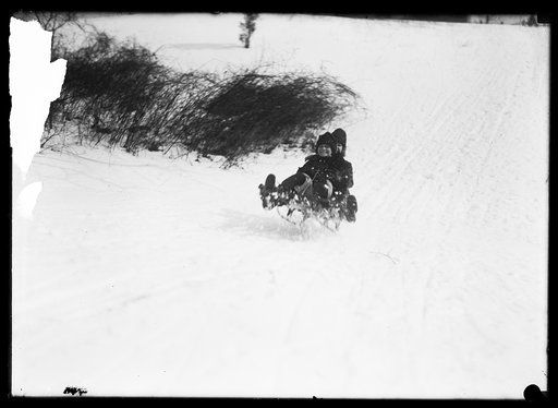Snow, children sledding, Washington, D.C.