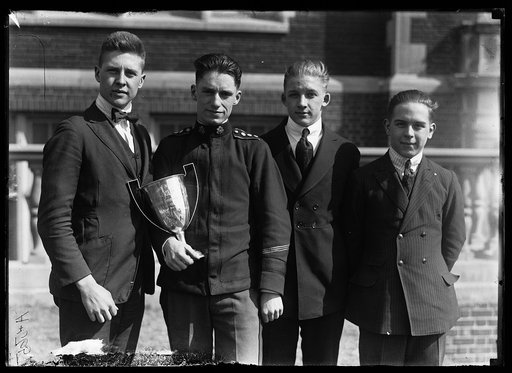 Group with cup: Baltimore Athletic ... Scholastic Swimming ... 1919 ...