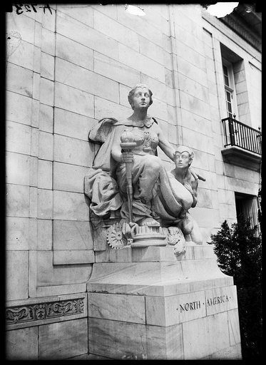 North America statue at Pan American Union Building. Washington, D.C.