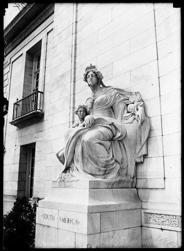 South America statue at Pan American Union Building. Washington, D.C.