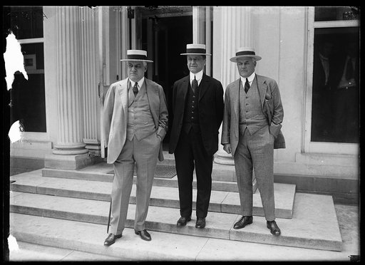 Group; A. Mitchell Palmer, left. White House, Washington, D.C.