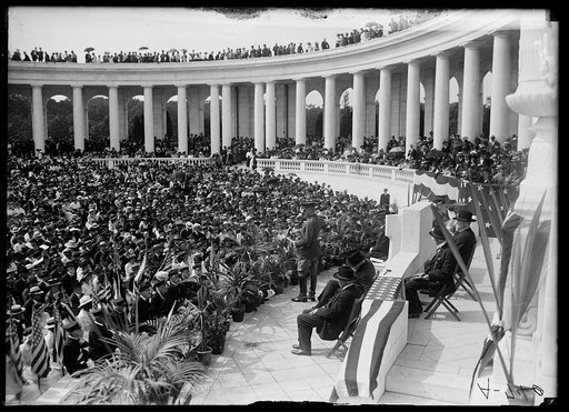 Ceremony at Amphitheater, Arlington National Cemetery, Arlington, Virginia