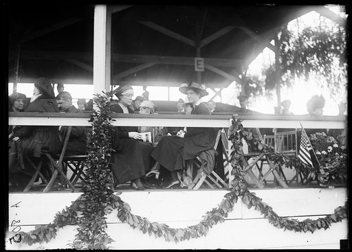 Spectators at horse event