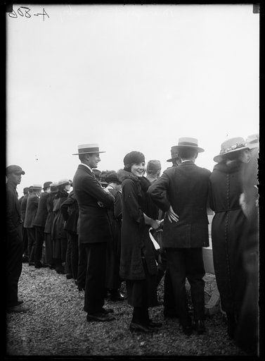 Spectators at horse event