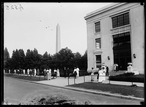 Washington Monument in distance, Washington, D.C.