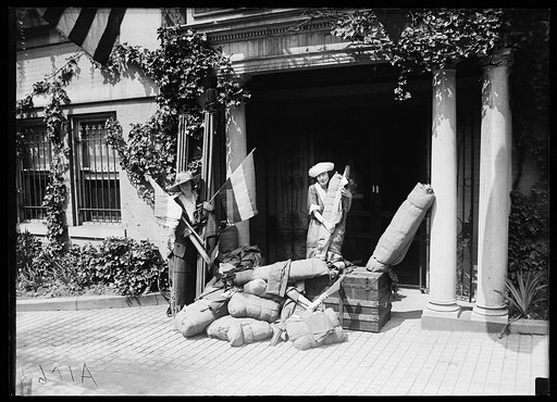 Outside National Woman's Party headquarters, Washington, D.C.