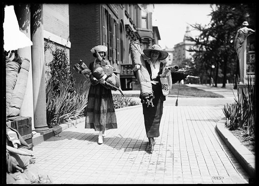 Outside National Woman's Party headquarters, Washington, D.C.
