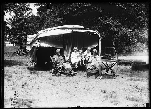 Family car camping