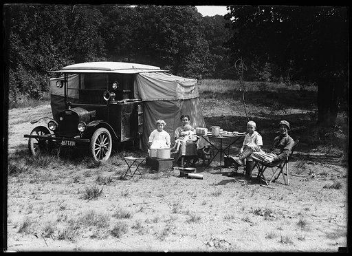 Family car camping