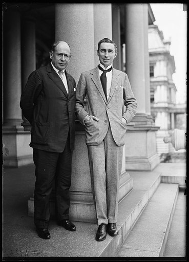 Hugh Gibson & ? Casenave at State, War and Navy Building, Washington, D.C.