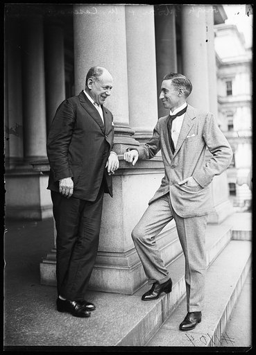 Hugh Gibson & ? Casenave at State, War and Navy Building, Washington, D.C.
