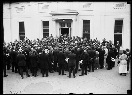 Polish American group: The American Committee for the Defense of Poland, visiting the White House, Washington, D.C.
