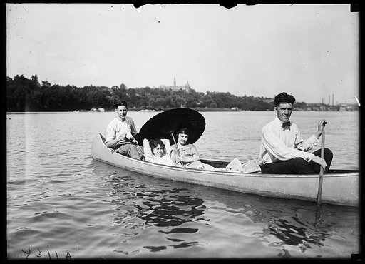 Group in canoe