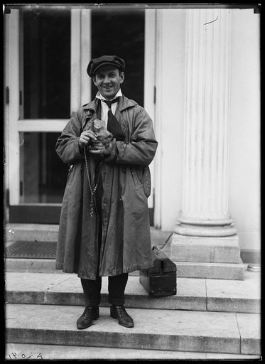 Man and chimpanzee? White House, Washington, D.C.