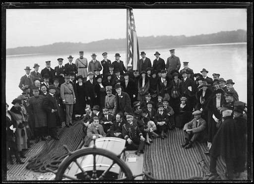 Group on deck of boat