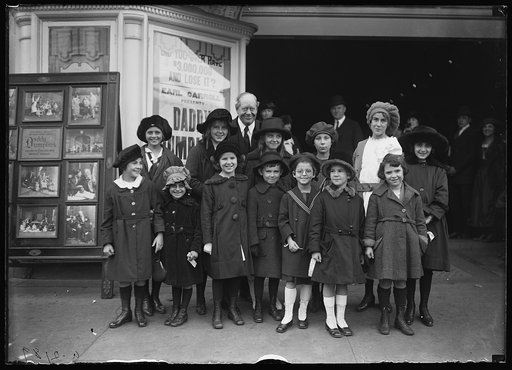 Group of children at theater
