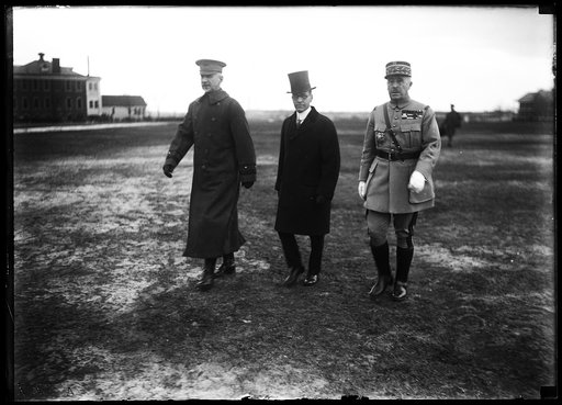 General Payton C. March, Newton Baker (Sec. of War), and Robert Nivelle