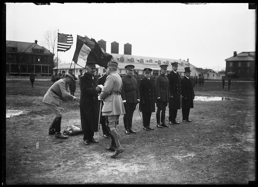 Group; Robert Nivelle in foreground