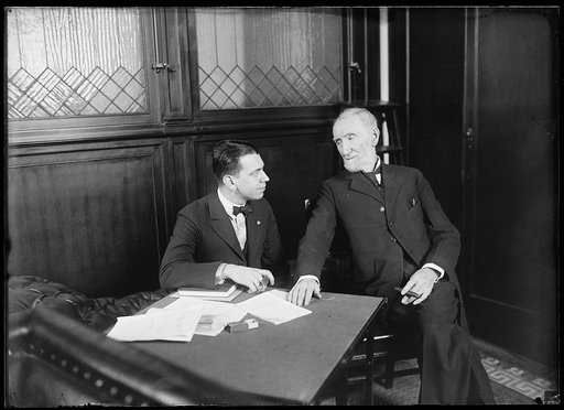 Joseph Gurney Cannon, right