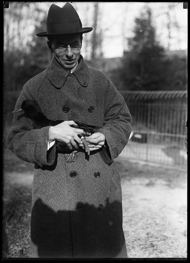 Man holding duck