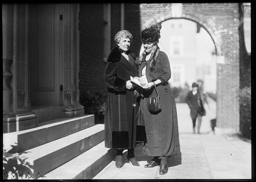 Florence Harding and unidentified woman