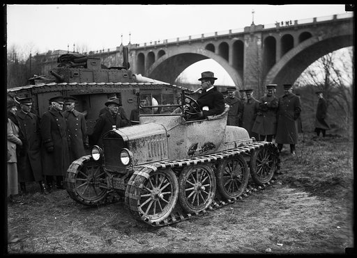 Tank; Key Bridge in background, Washington, D.C.