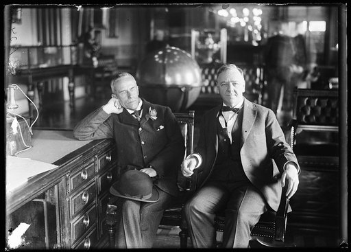 Josephus Daniels, right