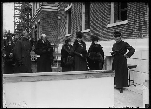 Group: John W. Weeks and John J. Pershing at left
