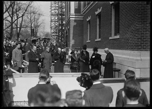 John J. Pershing at ceremony (cornerstone laying?)