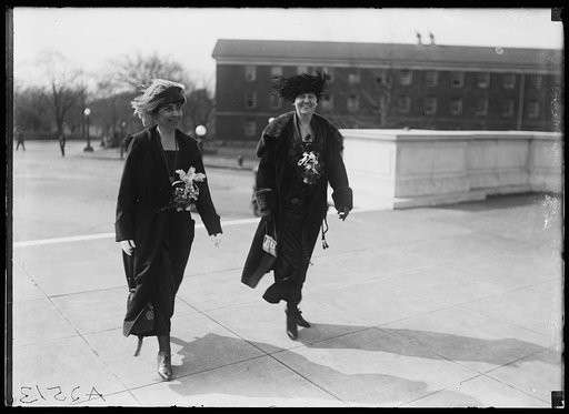 Grace Coolidge, left