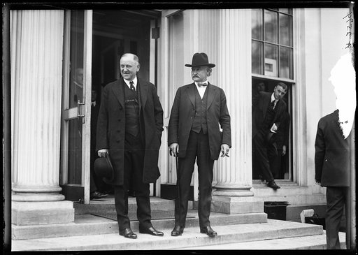 Albert Fall, right. White House, Washington, D.C.