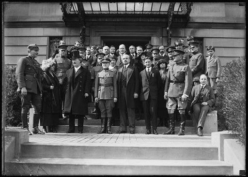 Group; John J. Pershing at right