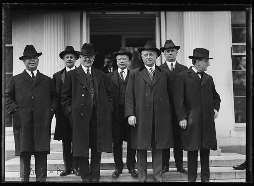 Group of men at White House, Washington, D.C.