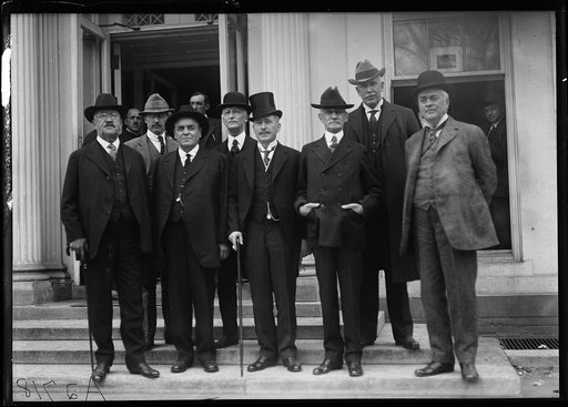 Men at White House, Washington, D.C.