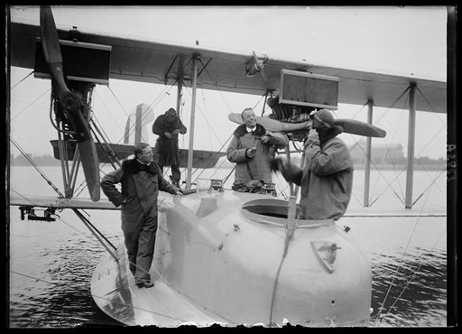 Theodore Roosevelt, Jr., on amphibian aircraft