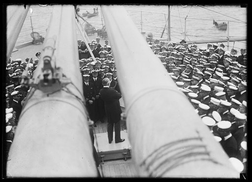 Warren Harding and Naval officers